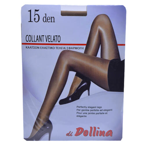 DOLLINA Καλσόν Lycra Velato 15den (Νο2) - Πέπερ