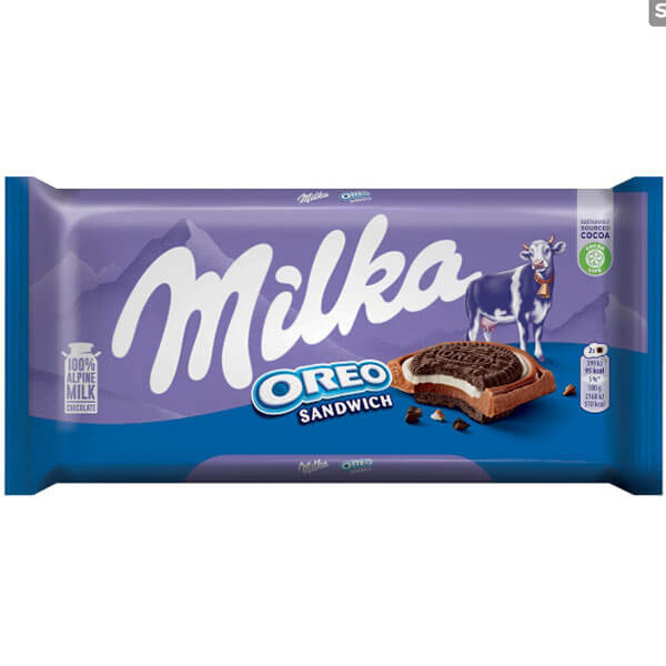Milka Σοκολάτα Oreo Sandwich 92gr