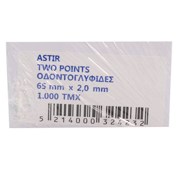 Αστήρ Οδοντογλυφίδες Κουτί 65x2 mm (1000τεμ.)