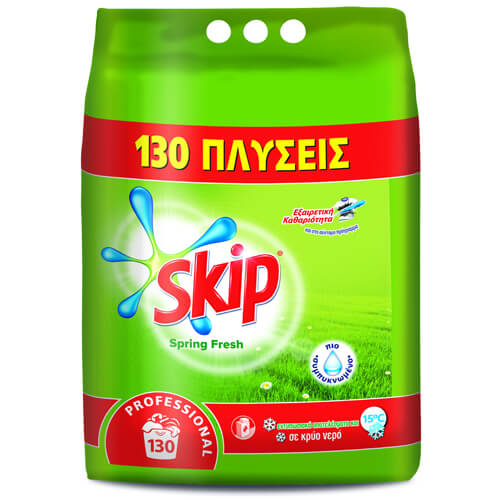 Skip Σκόνη 8,45kg 130μεζ. Spring Fresh