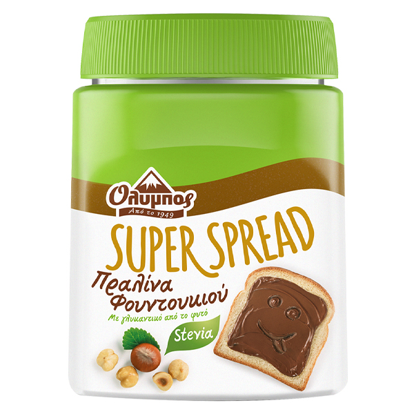ΟΛΥΜΠΟΣ SUPERSPREAD Πραλίνα Φουντουκιού 350gr (Stevia)