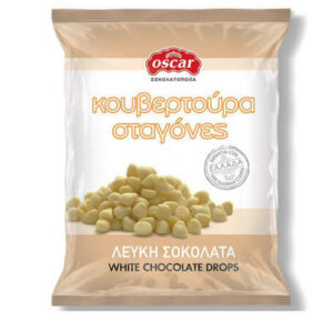 Oscar Κουβερτούρα Σταγόνες 100gr Λευκή