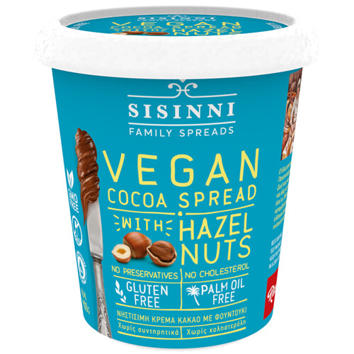Sisinni Κρέμα Κακάο 400gr (Με Φουντούκι) (Vegan)