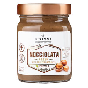 Sisinni Κρέμα Κακάο 380gr (Με Κομμάτια Φουντουκιού) (Stevia)
