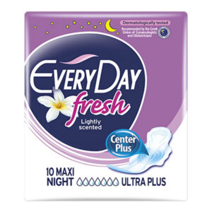 EVERYDAY Σερβιέτες Fresh Maxi Night Ultra Plus 10τεμ.