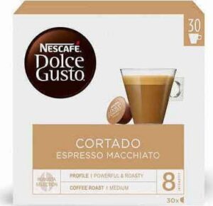 Nescafe Κάψουλες Macchiato Cortado Συμβατές με Μηχανή Dolce Gusto 30caps