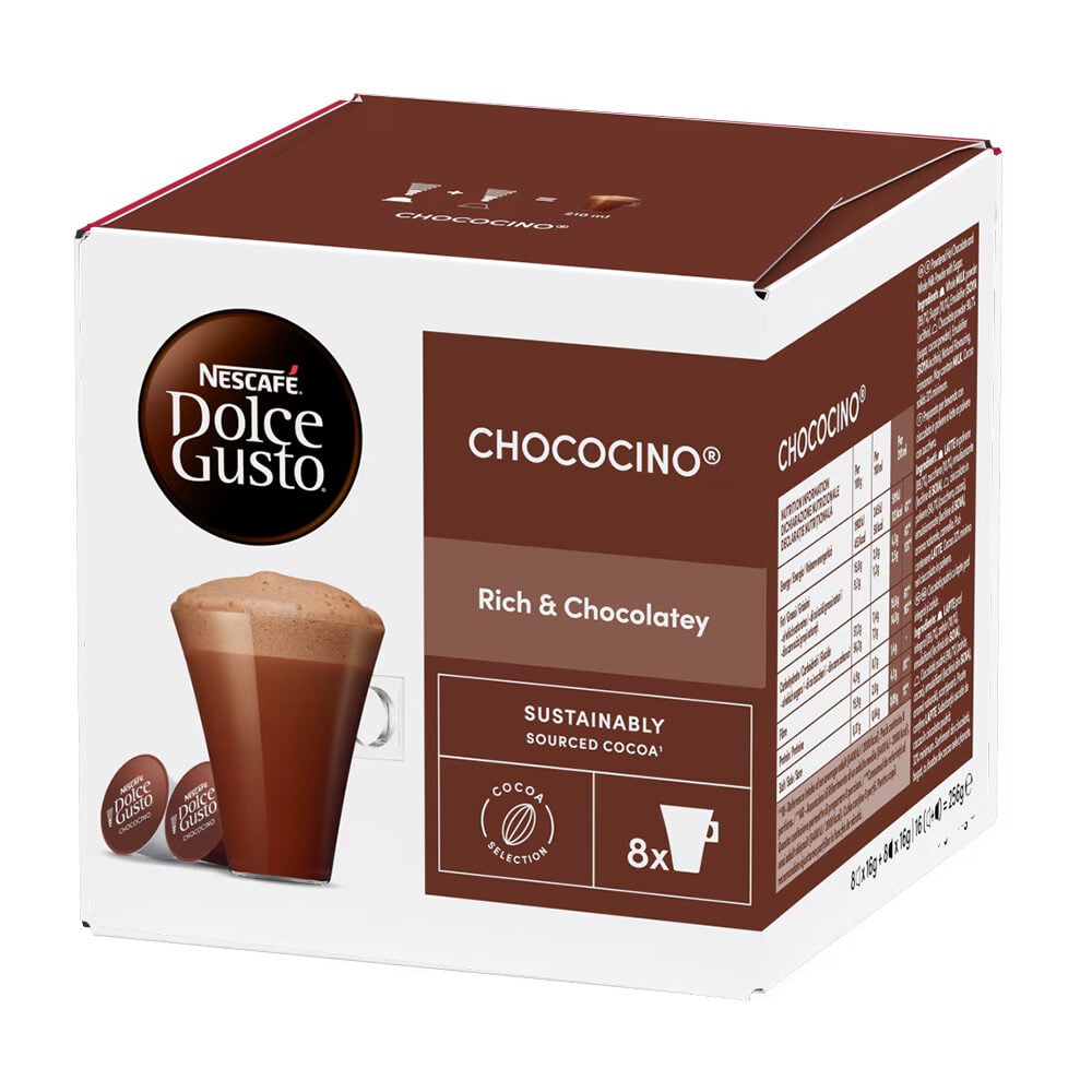 Nescafe Κάψουλες Chococino Συμβατές με Μηχανή Dolce Gusto 16caps