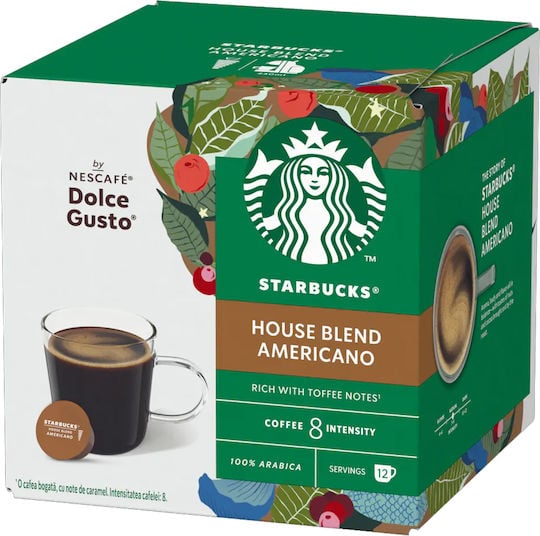 Starbucks Espresso House Blend Dolce Gusto - Starbucks Espresso House Blend - Κάψουλες Συμβατές Με Μηχανή Dolce Gusto 12