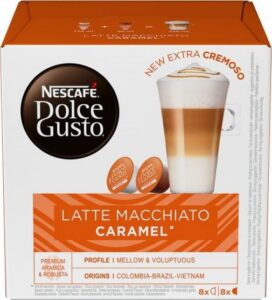 Nescafe Κάψουλες Latte Macchiato Caramel Συμβατές με Μηχανή Dolce Gusto 16caps