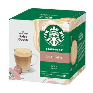 Starbucks Κάψουλες Caffe Latte Συμβατές με Μηχανή Dolce Gusto 12caps