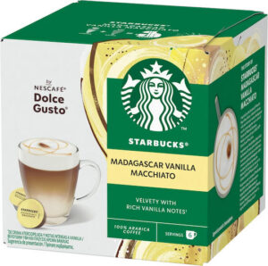 Starbucks Κάψουλες Macchiato Vanilla Συμβατές Με Μηχανή Dolce Gusto 12caps