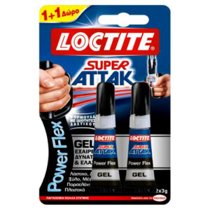 Loctite Super Attack Κόλλα Power Flex 3gr (1+1 δώρο)