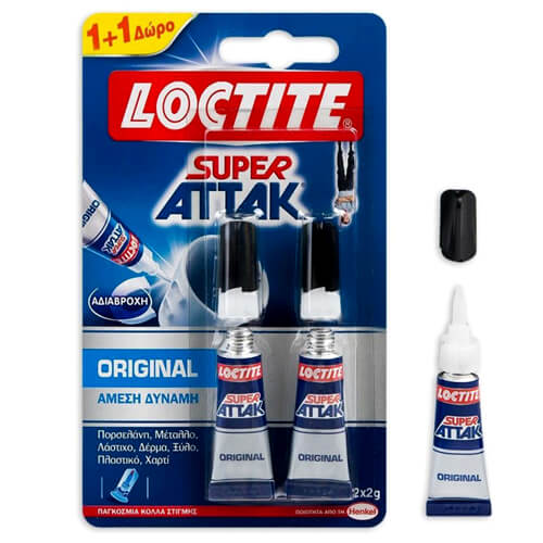 Loctite Super Attack Κόλλα 3gr (1+1 Δώρο)
