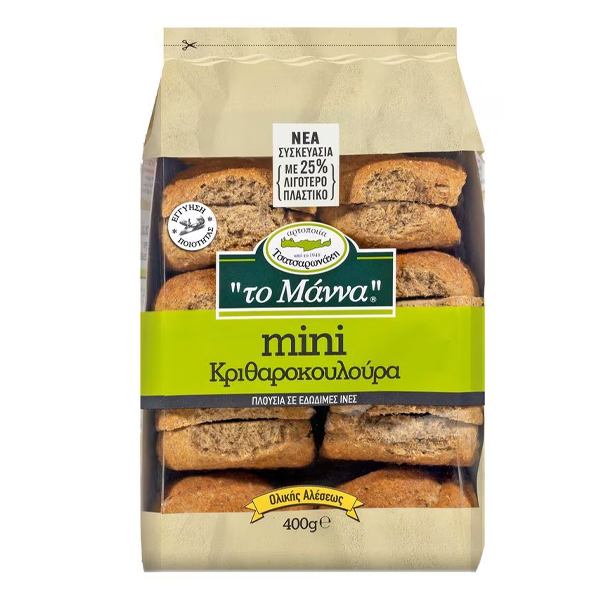 Το Μάννα Κριθαροκούλουρα Μίνι 400gr