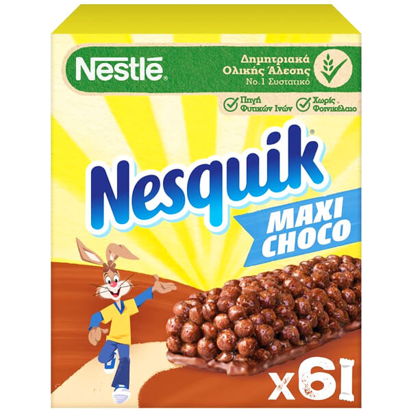 Nestle Bars Nesquik 25gr (Maxi Choco) 6τεμ
