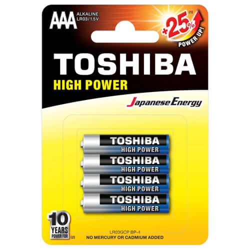 Toshiba Μπαταρία AAA (4τμχ) Αλκαλική