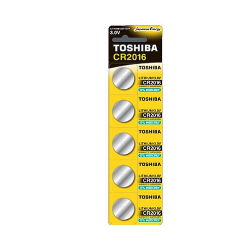 Toshiba Μπαταρία (CR2016) 5τεμ. 3V