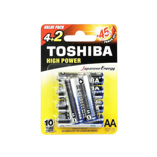 Toshiba Μπαταρία AA 4+2τεμ. Αλκαλική