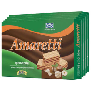 Tottis Amaretti Γκοφρέτα με Κρέμα Φουντουκιού 12x68gr