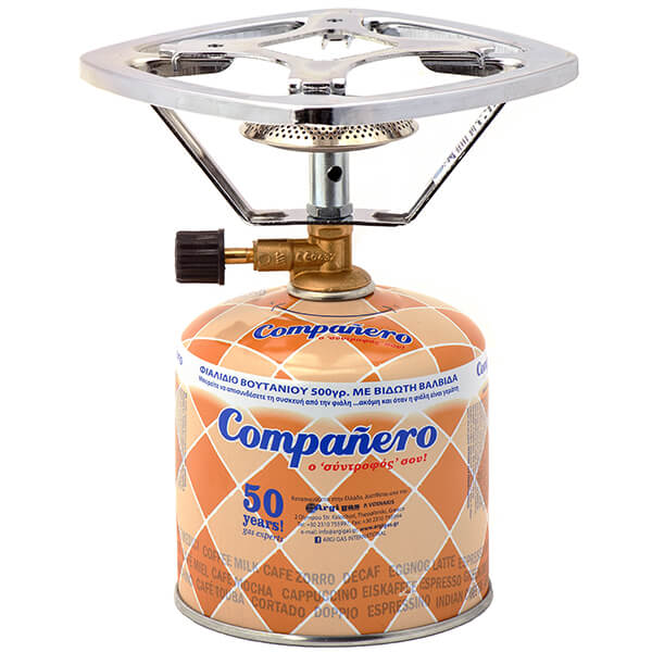 COMPANERO Σετ Καμινέτο Τετράγωνη Σχάρα & Φιάλη 500gr