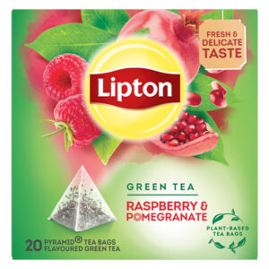 Lipton Πράσινο Τσάι Πυραμίδα (20x1,4gr) - Βατόμουρο & Ρόδι