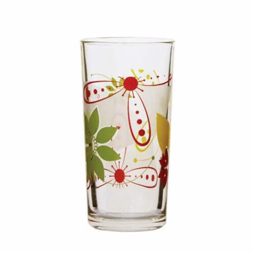 Uniglass Ποτήρι Γυάλινο Νερού Flowers 260ml - 6τεμ.