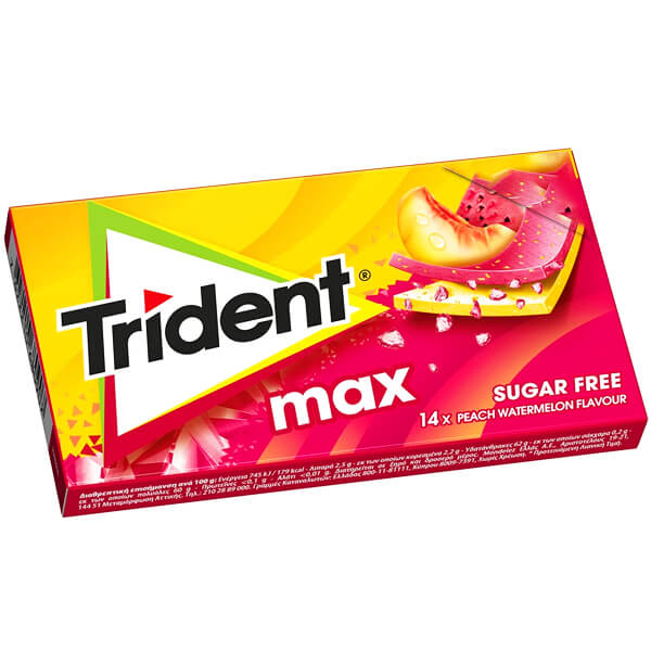 Trident Max (12x27gr.) - Ροδάκινο & Καρπούζι