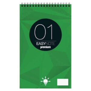 Easy Note Μπλοκ Σπιράλ 50Φ Λευκό