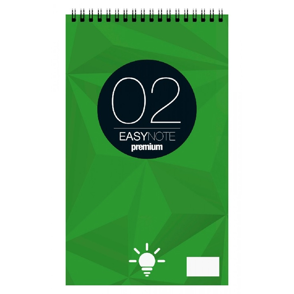 Easy Note Μπλοκ Σπιράλ 50Φ Λευκό