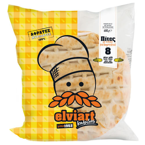 Πίτα Elviart με Αλεύρι Καλαμποκιού 680gr