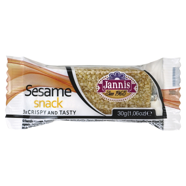 Jannis Παστέλι 30gr Σουσάμι (Sesame Snack) 3τεμ.