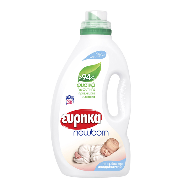 ΕΥΡΗΚΑ NEWBORN Υγρό Απορρυπαντικό 36μεζ (1,8lt)