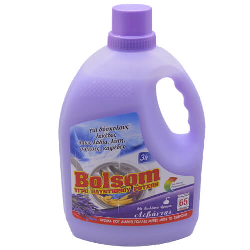 BOLSOM Υγρό Πλυντηρίου Ρούχων 3lt (Λεβάντα)