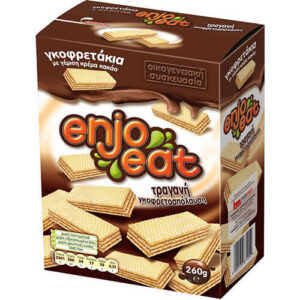 ENJOEAT Γκοφρετάκια 260gr (Κακάο)