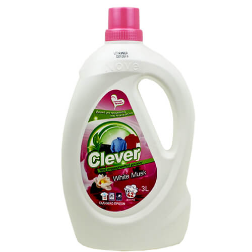 NOVEL Υγρό Πλυντηρίου Ρούχων 3lt - Clever White Musk