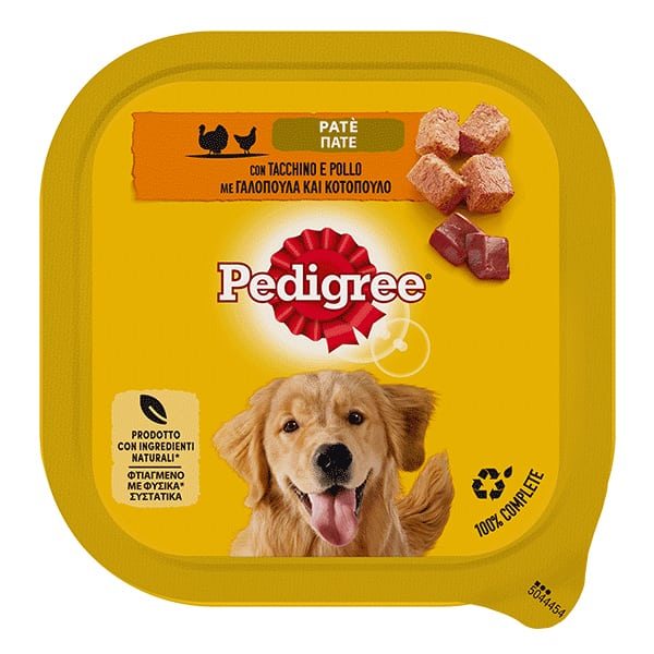 Pedigree Σκυλοτροφή Πατέ 300gr (Pollo/Tacchino/Vaschetta)