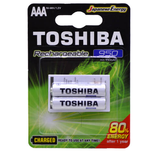 Toshiba Μπαταρία (Επαναφορτ.) AAA (2τεμ.) 950mAh