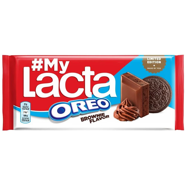 LACTA Σοκολάτα 105gr - Oreo Brownies