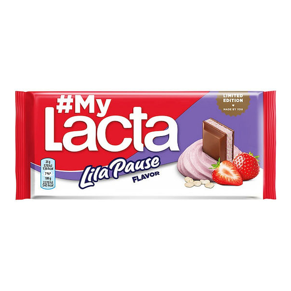 LACTA Σοκολάτα 100gr (Lila Pause)