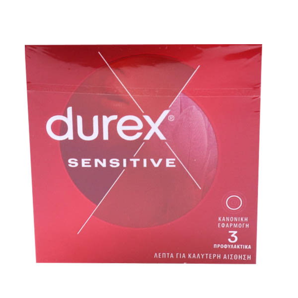 Durex Προφυλακτικά 3τεμ. (Sensitive)