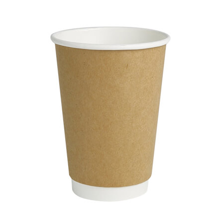 Ποτήρι Χάρτινο Kraft Double Wall 8oz 25τεμ