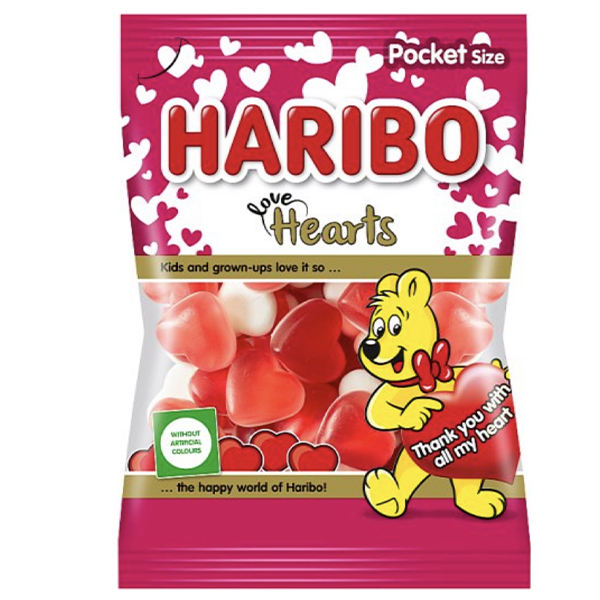 Haribo Ζαχαρωτά 100gr (Love Hearts)