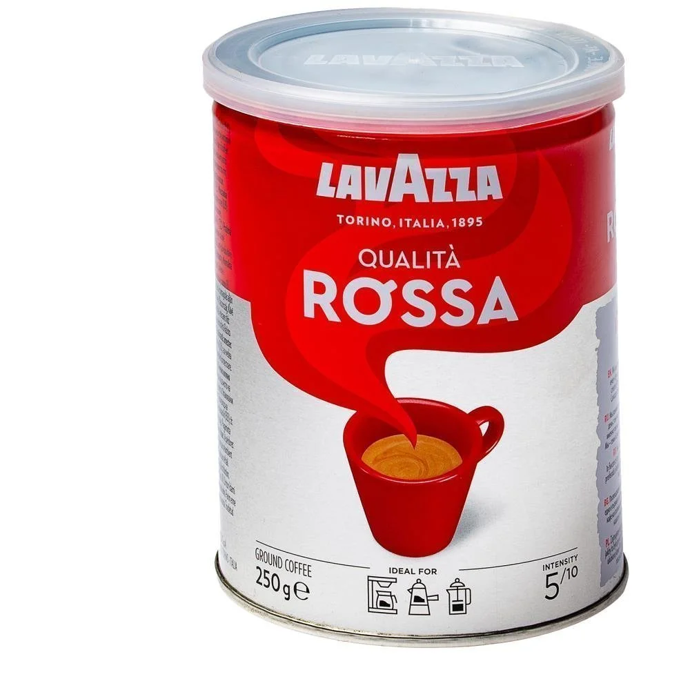 Lavazza Καφές Espresso Rossa Αλεσμένος Μεταλλικός 250g