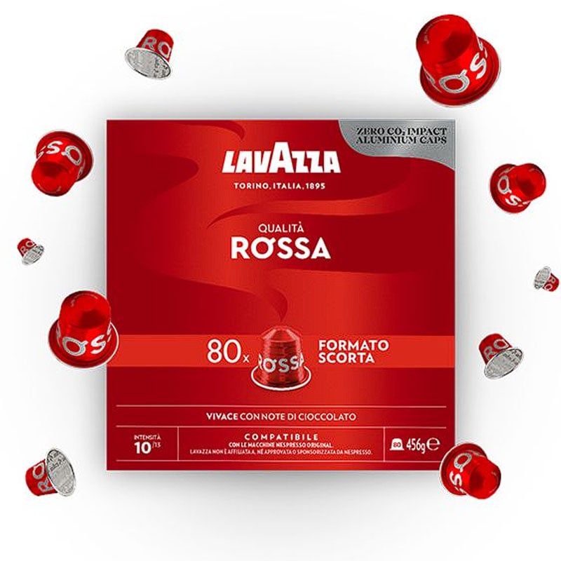 Κάψουλες Lavazza Espresso Qualita Rossa Συμβατές Nespresso 80τμχ