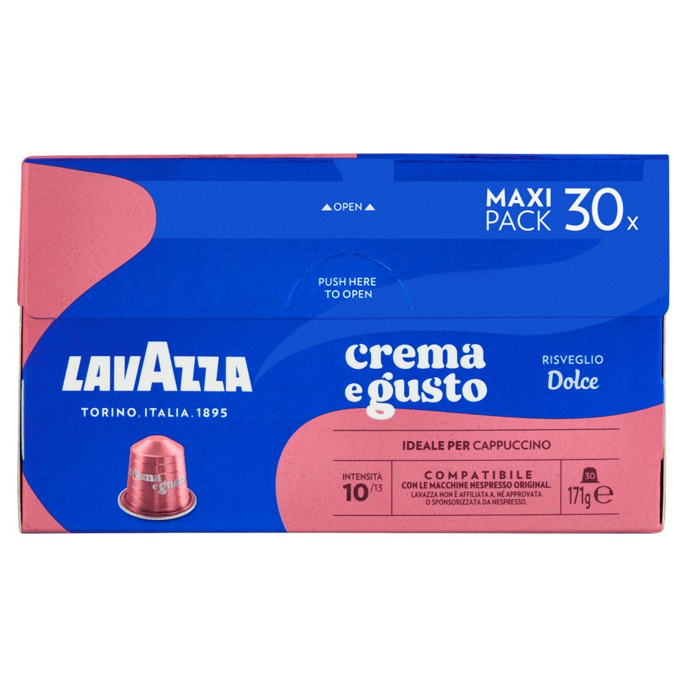 Κάψουλες Nespresso Συμβατές Lavazza Crema E Gusto Dolce 30 Τεμάχια