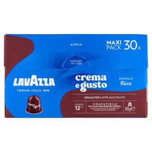 Κάψουλες Nespresso Συμβατές Lavazza Crema E Gusto Ricco 30 Τεμάχια