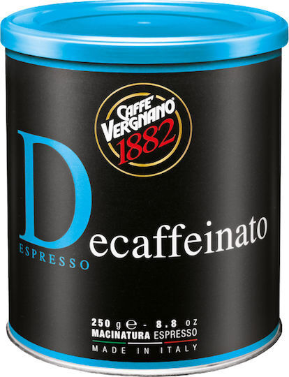 Vergnano Espresso Decaffeinato Αλεσμένος - 250g
