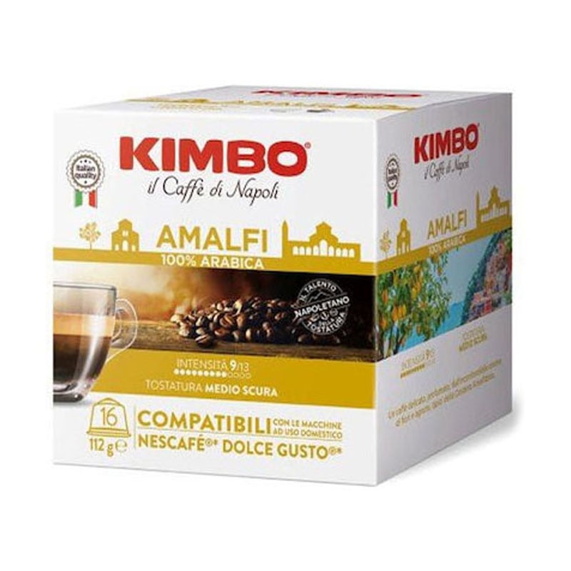 Kimbo Espresso Amalfi Dolce Gusto - Kimbo Espresso Amalfi - Κάψουλες Espresso Συμβατές με Μηχανή Dolce Gusto 16caps