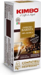 Kimbo Espresso Barista 100% Arabica Συμβατές με Μηχανή Nespresso 10 Κάψουλες