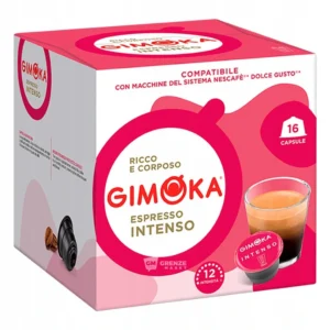 Gimoka Κάψουλες Espresso Intenso Συμβατές Με Μηχανή Dolce Gusto 16caps